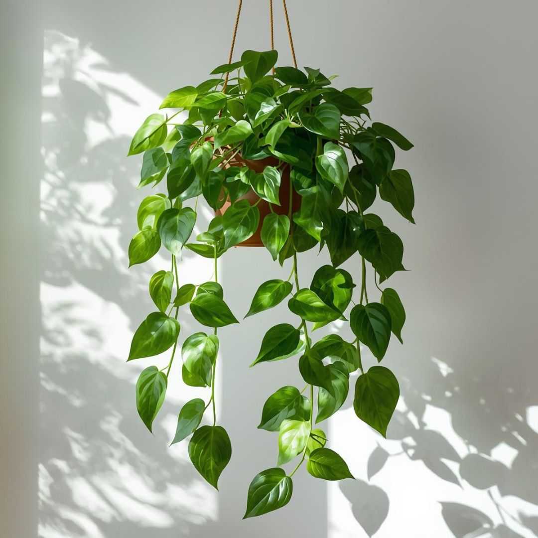 Pothos hanging in a pot